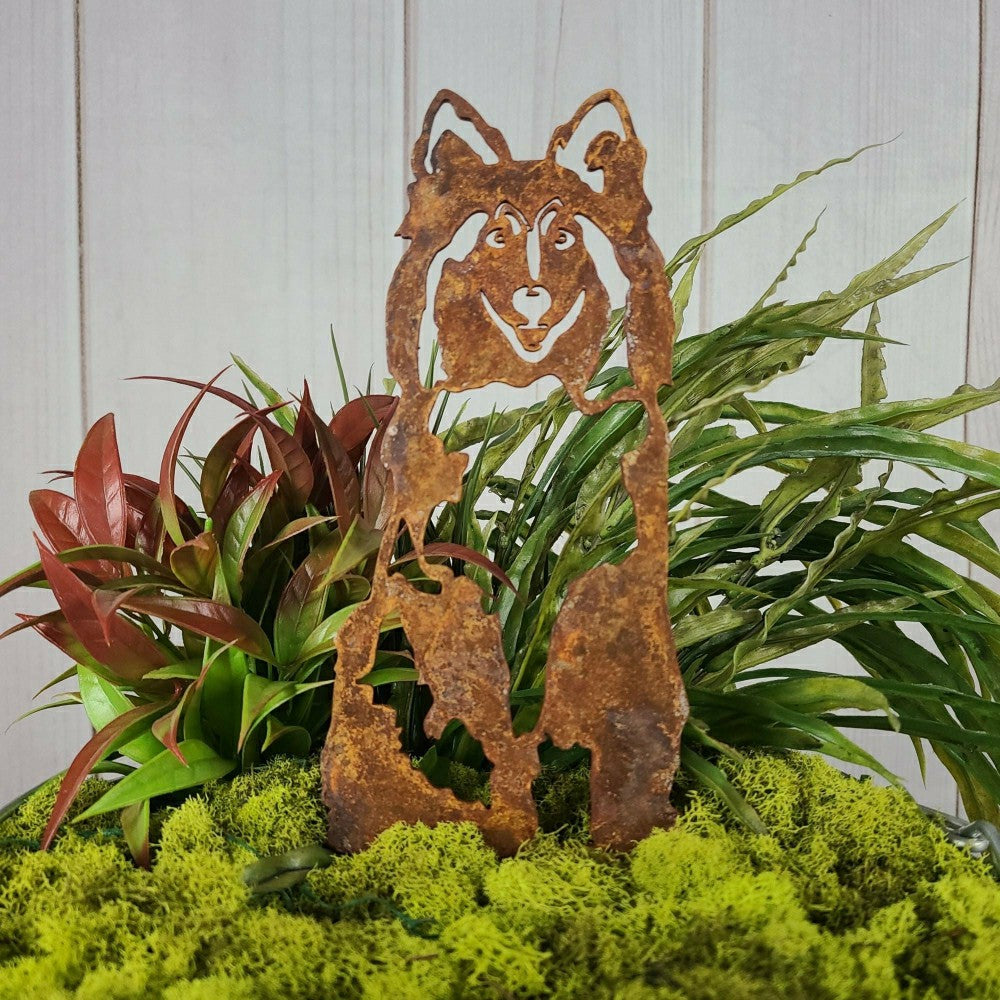 Shetland Sheepdog Garden Stake | Plow & Hearth