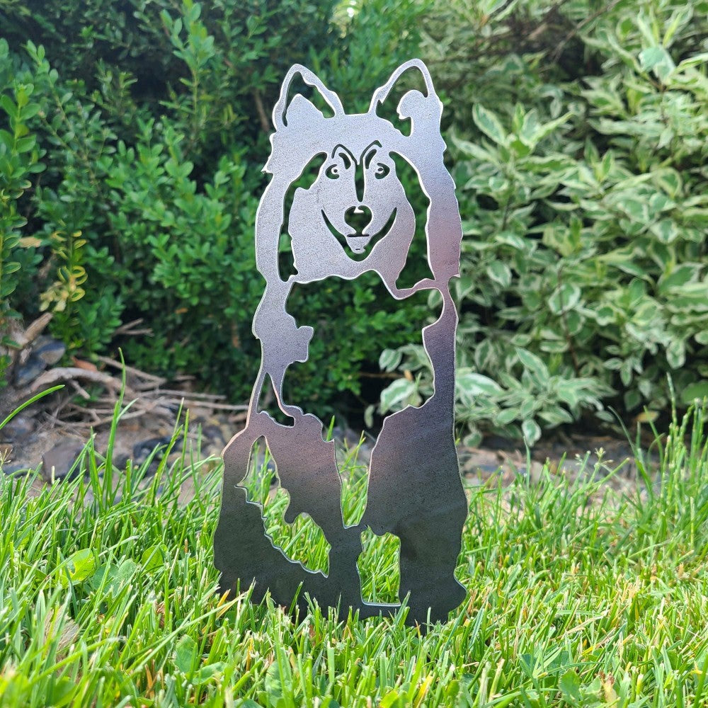 Shetland Sheepdog Garden Stake | Plow & Hearth