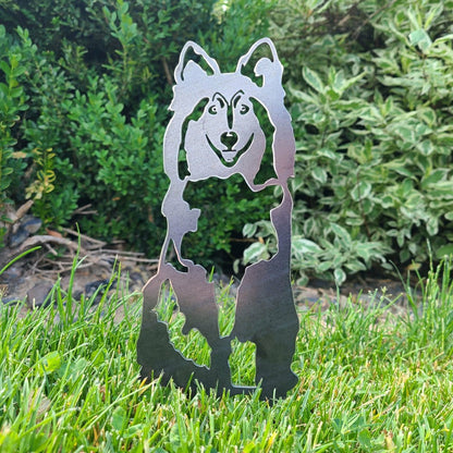 Shetland Sheepdog Garden Stake | Plow & Hearth