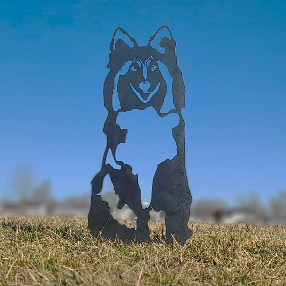 Shetland Sheepdog Garden Stake | Plow & Hearth