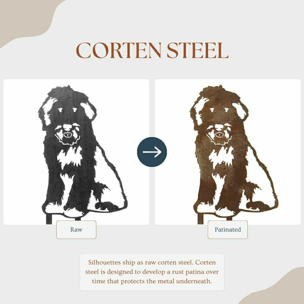 Old English Sheepdog Garden Stake | Plow & Hearth