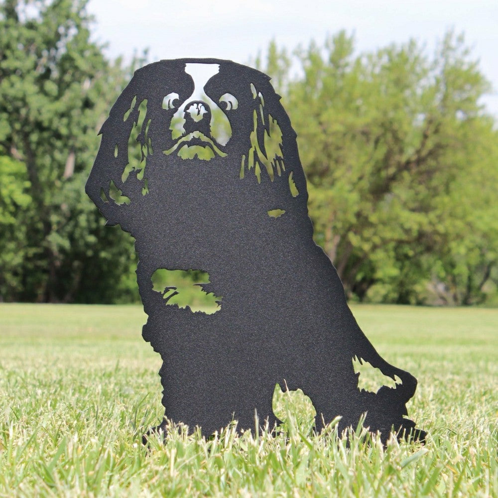 Cavalier King Charles Spaniel Garden Stake | Plow & Hearth