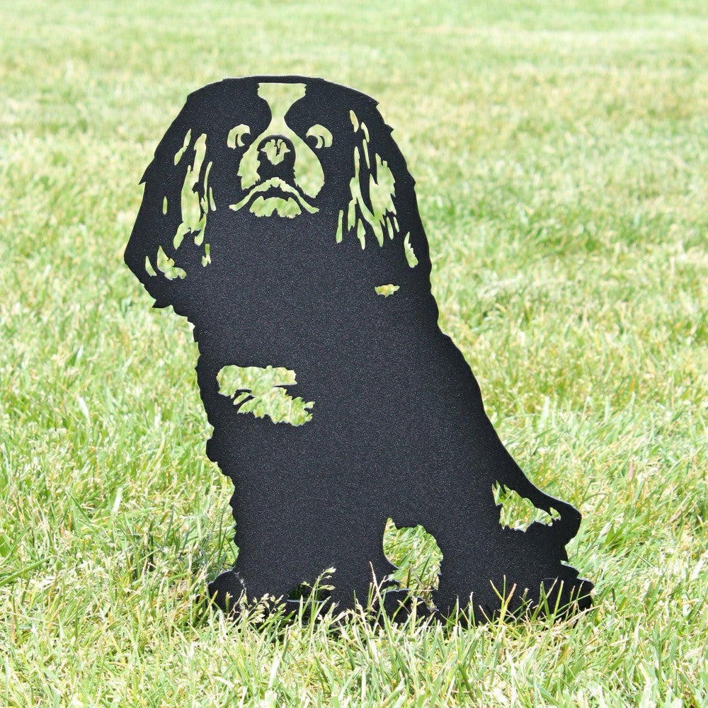 Cavalier King Charles Spaniel Garden Stake | Plow & Hearth