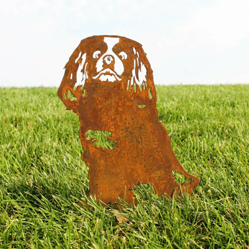 Cavalier King Charles Spaniel Garden Stake | Plow & Hearth