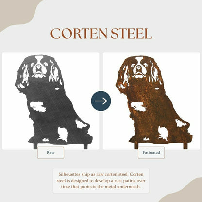 Cavalier King Charles Spaniel Garden Stake | Plow & Hearth