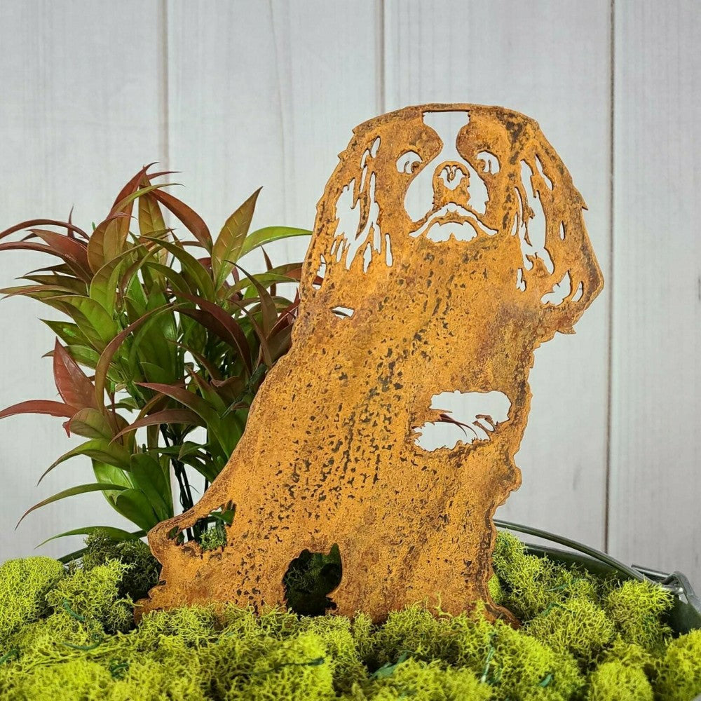 Cavalier King Charles Spaniel Garden Stake | Plow & Hearth
