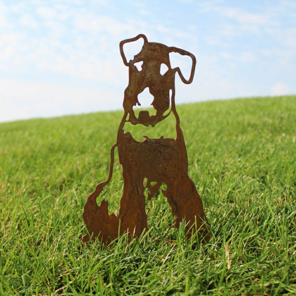 Airedale Terrier Garden Stake | Plow & Hearth
