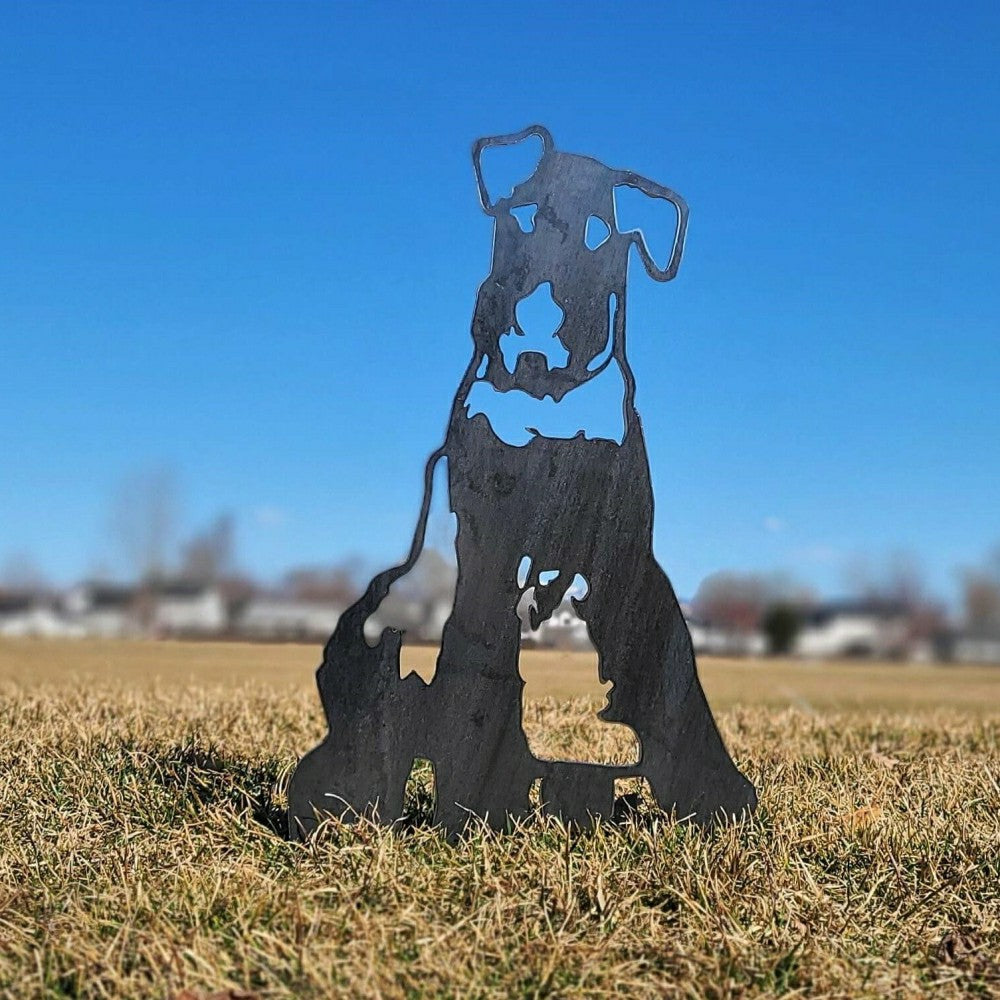 Airedale Terrier Garden Stake | Plow & Hearth