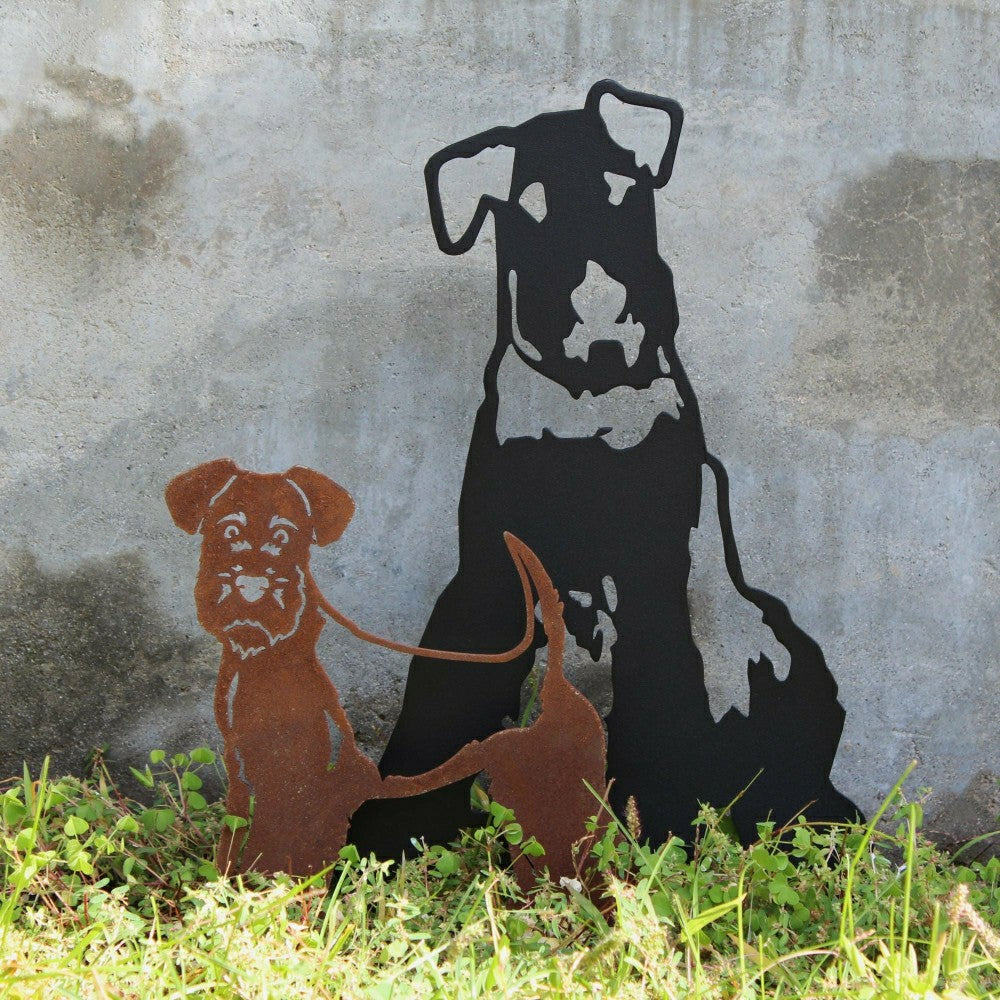 Airedale Terrier Garden Stake | Plow & Hearth