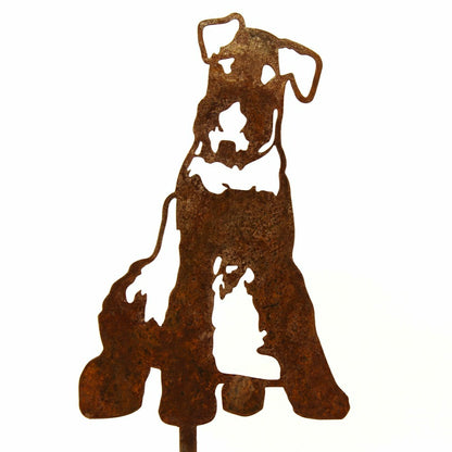 Airedale Terrier Garden Stake | Plow & Hearth