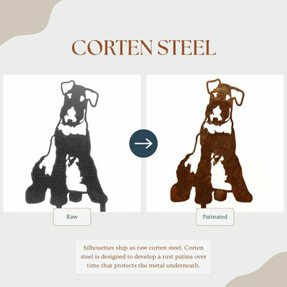 Airedale Terrier Garden Stake | Plow & Hearth