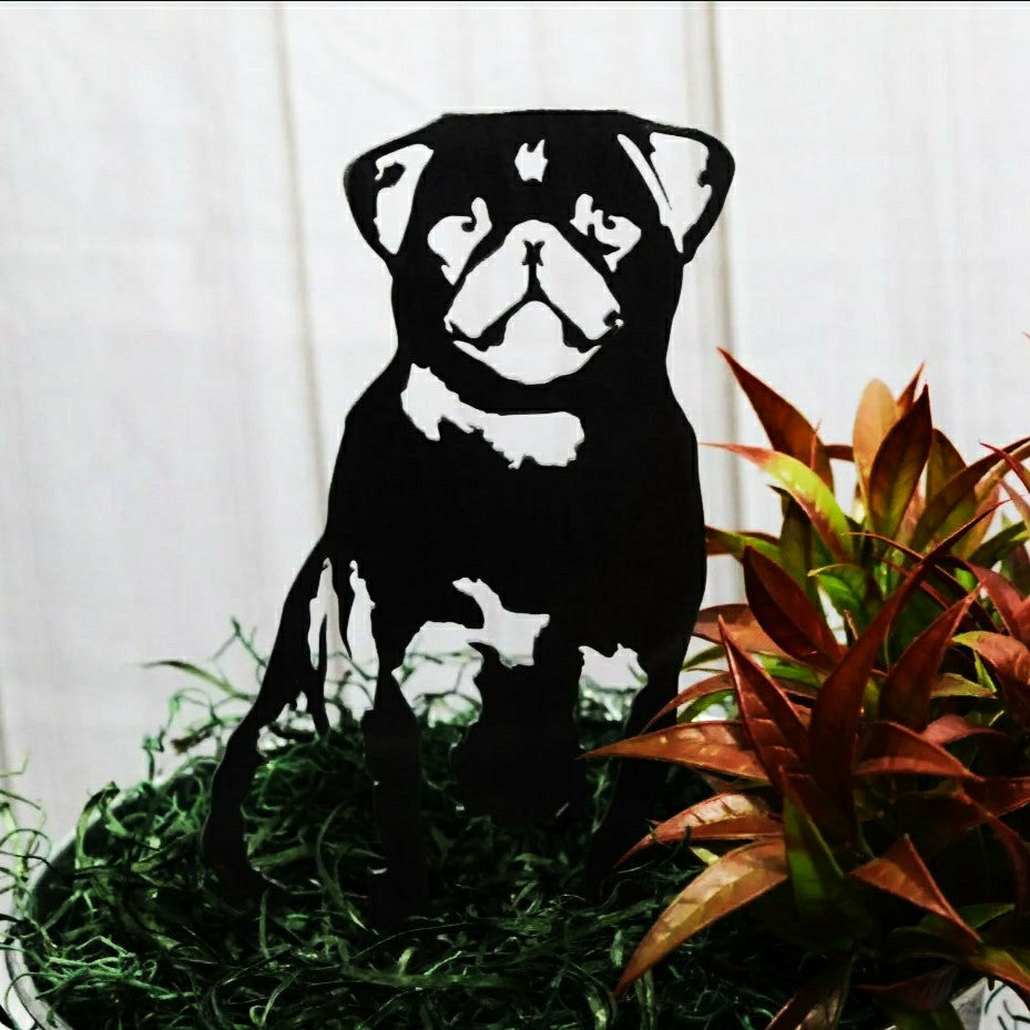 Pug Garden Stake | Plow & Hearth