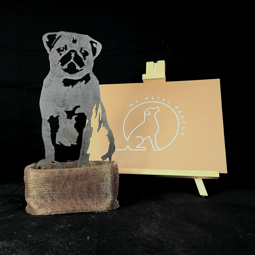 Pug Garden Stake | Plow & Hearth