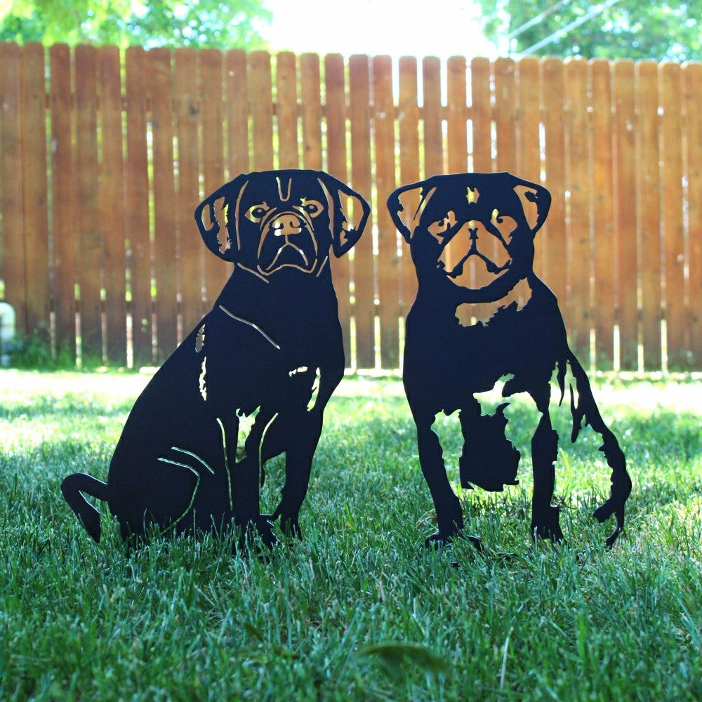 Pug Garden Stake | Plow & Hearth