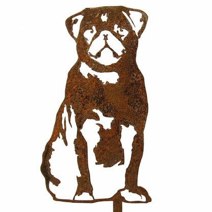 Pug Garden Stake | Plow & Hearth
