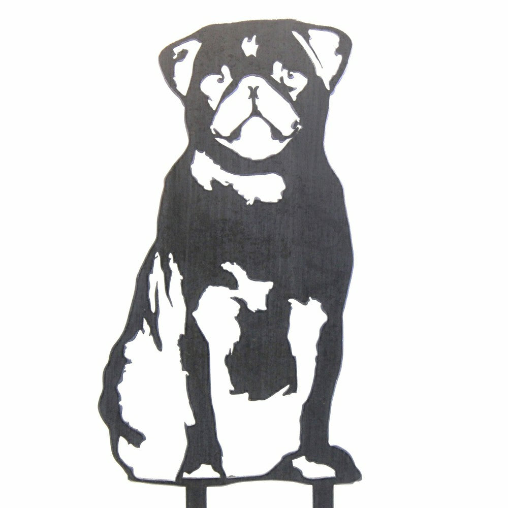 Pug Garden Stake | Plow & Hearth