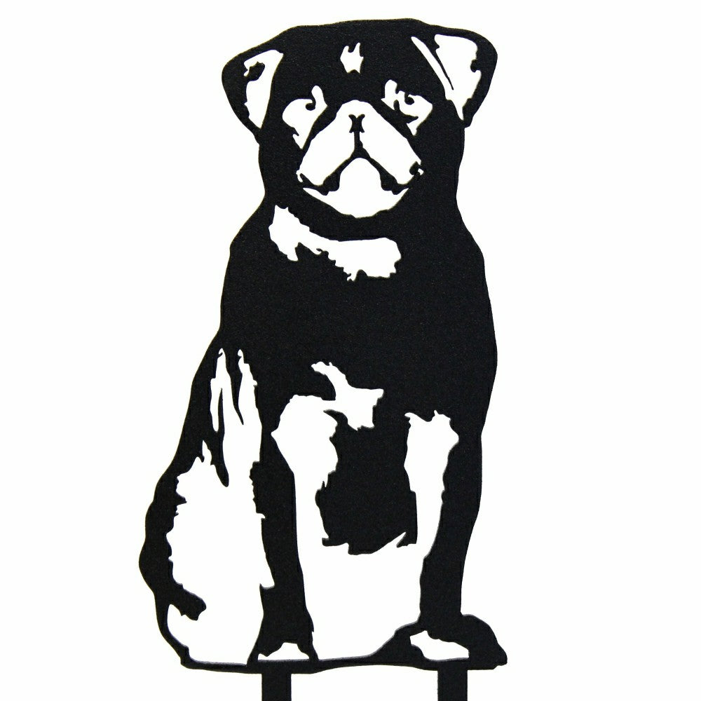 Pug Garden Stake | Plow & Hearth