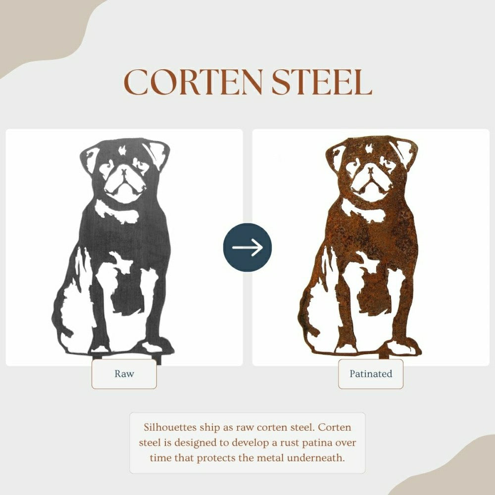 Pug Garden Stake | Plow & Hearth