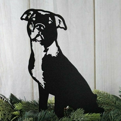 American Pit Bull Terrier Garden Stake | Plow & Hearth