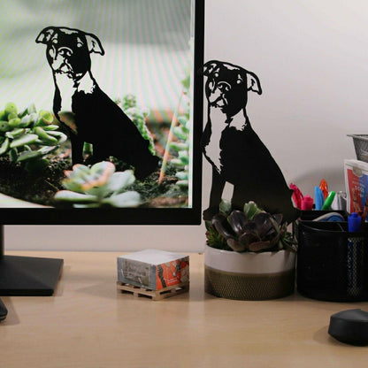 American Pit Bull Terrier Garden Stake | Plow & Hearth