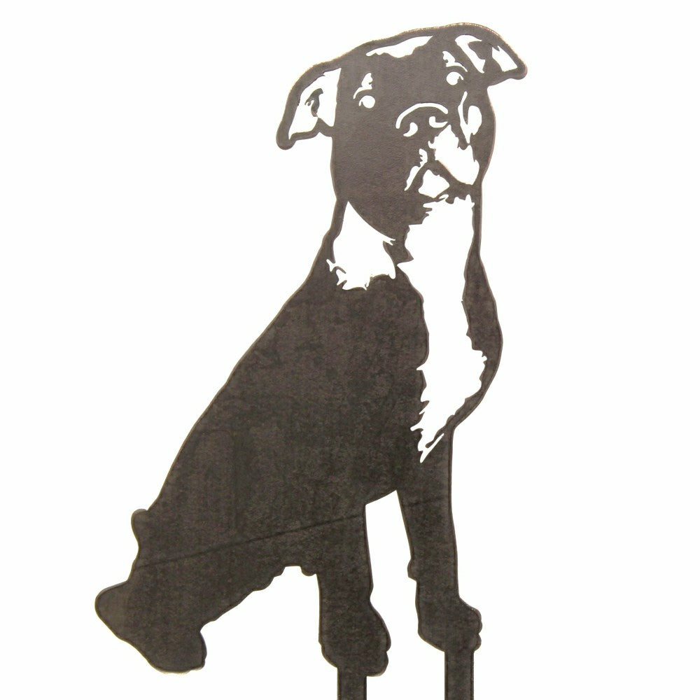 American Pit Bull Terrier Garden Stake | Plow & Hearth