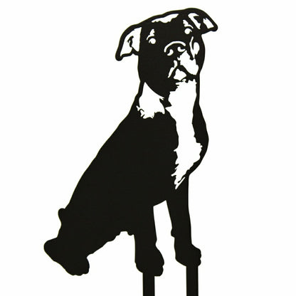 American Pit Bull Terrier Garden Stake | Plow & Hearth