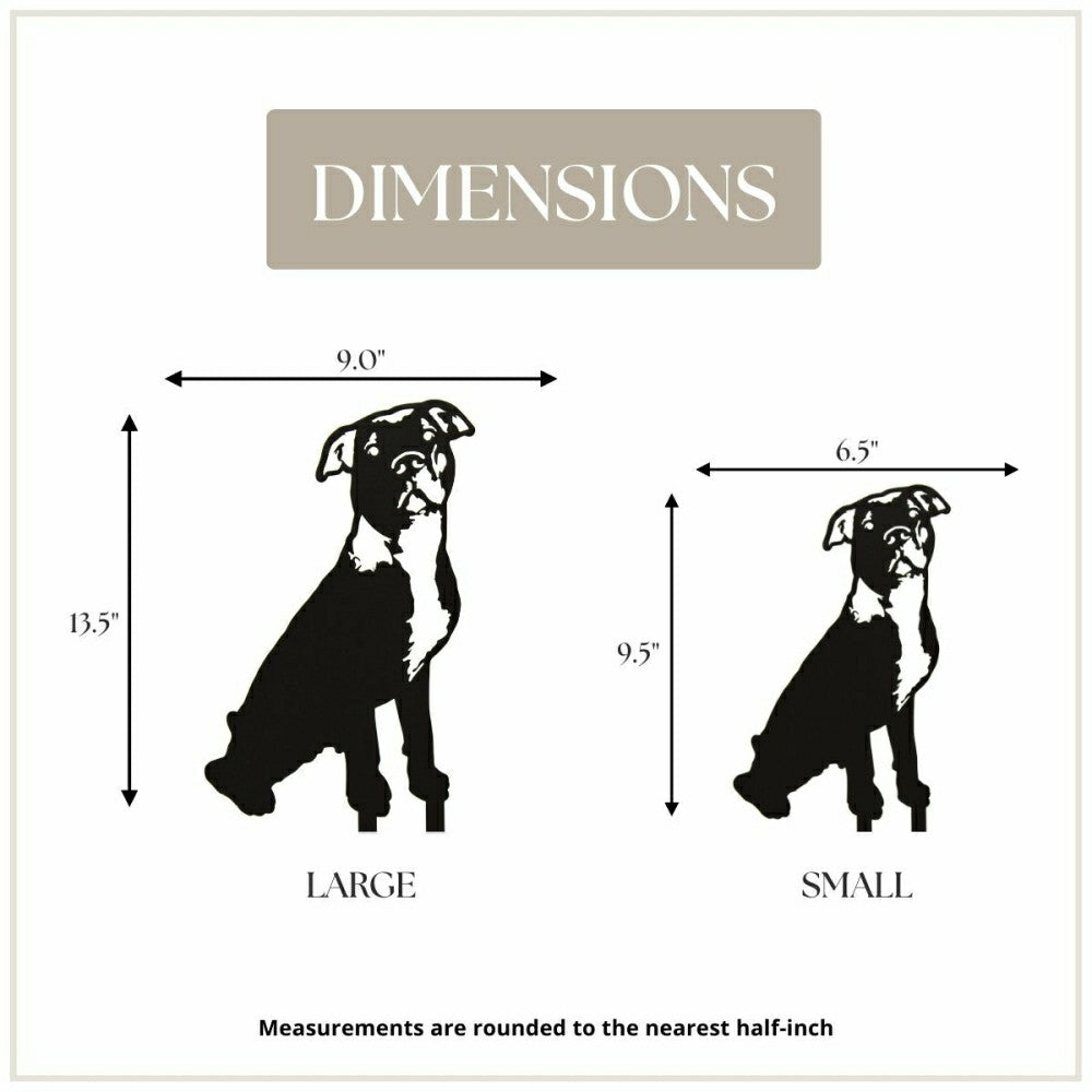 American Pit Bull Terrier Garden Stake | Plow & Hearth