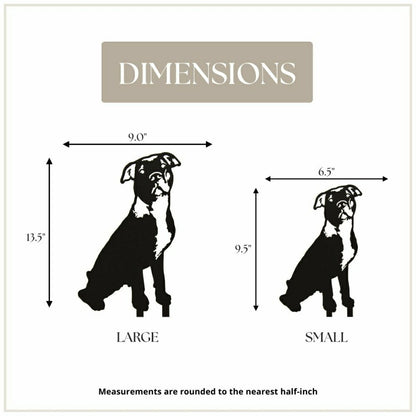American Pit Bull Terrier Garden Stake | Plow & Hearth