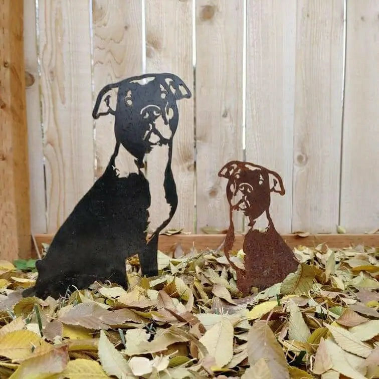 American Pit Bull Terrier Garden Stake | Plow & Hearth
