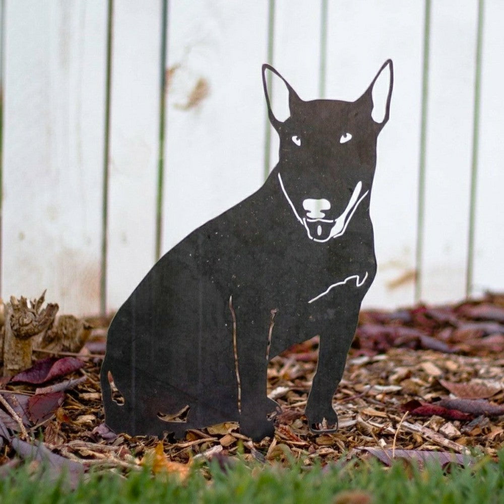 Bull Terrier Garden Stake | Plow & Hearth