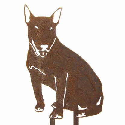 Bull Terrier Garden Stake | Plow & Hearth