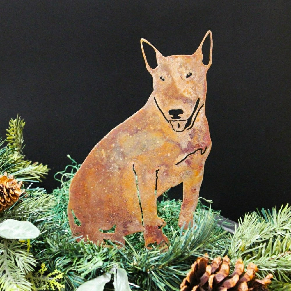 Bull Terrier Garden Stake | Plow & Hearth
