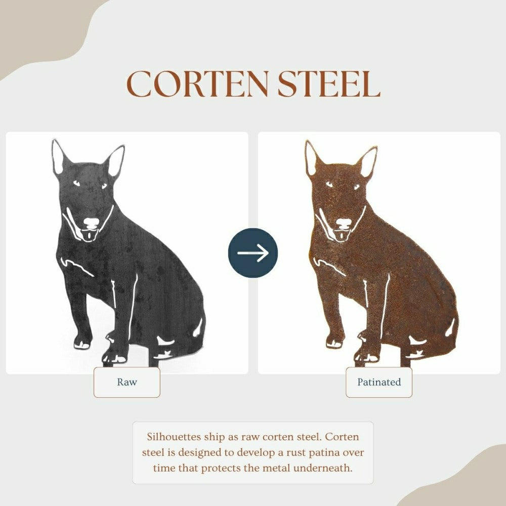 Bull Terrier Garden Stake | Plow & Hearth
