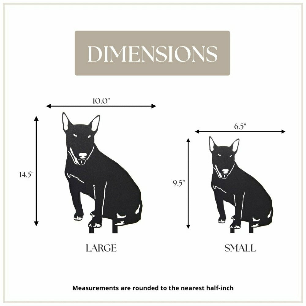 Bull Terrier Garden Stake | Plow & Hearth