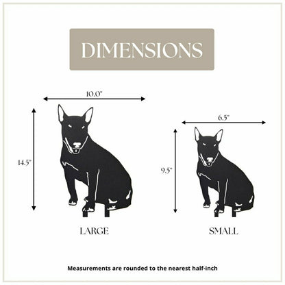 Bull Terrier Garden Stake | Plow & Hearth