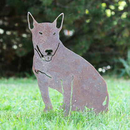 Bull Terrier Garden Stake | Plow & Hearth