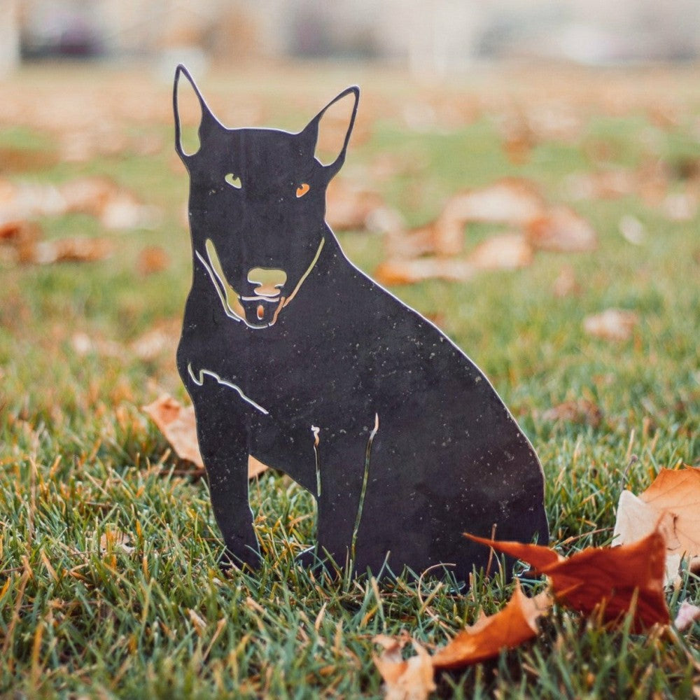 Bull Terrier Garden Stake | Plow & Hearth