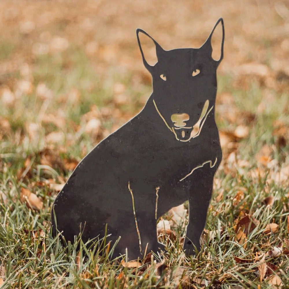 Bull Terrier Garden Stake | Plow & Hearth