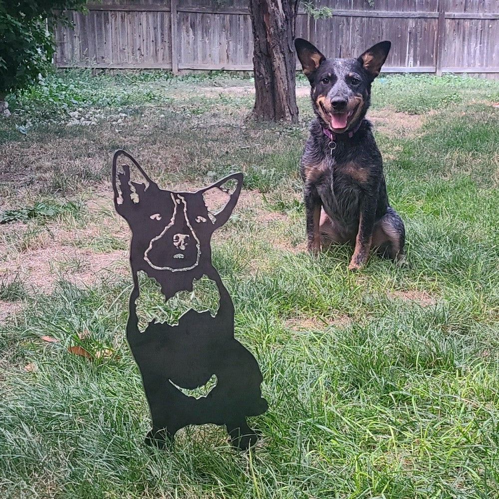 Australian Cattle Dog Garden Stake | Plow & Hearth
