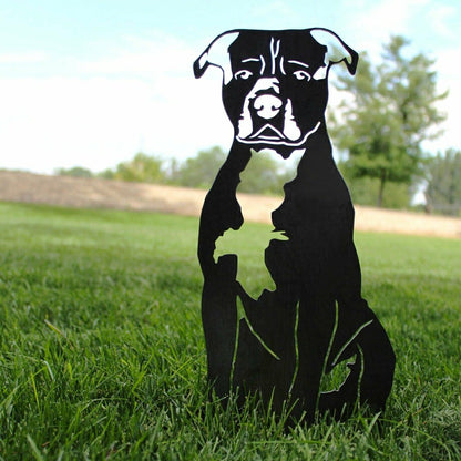 Staffordshire Bull Terrier Garden Stake | Plow & Hearth
