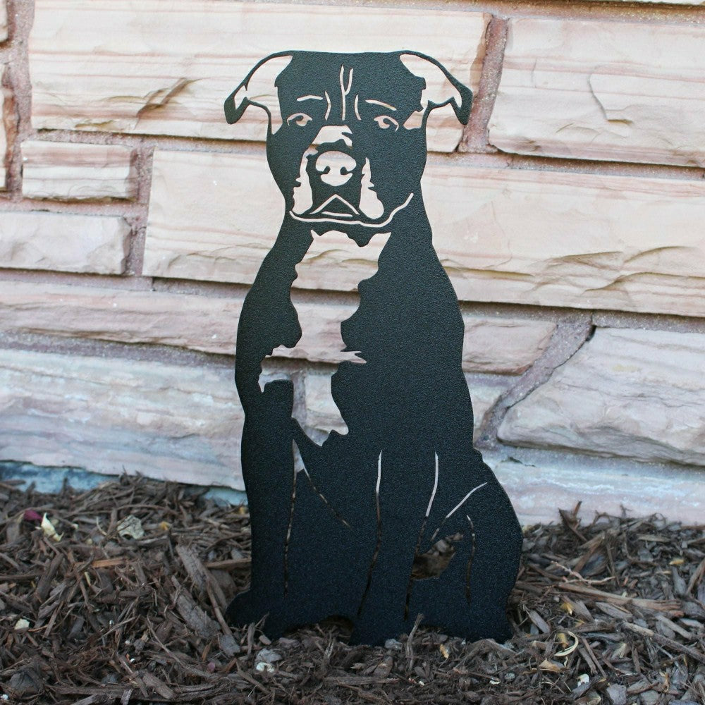 Staffordshire Bull Terrier Garden Stake | Plow & Hearth