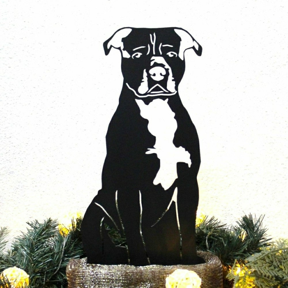 Staffordshire Bull Terrier Garden Stake | Plow & Hearth