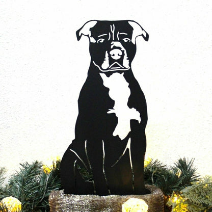 Staffordshire Bull Terrier Garden Stake | Plow & Hearth