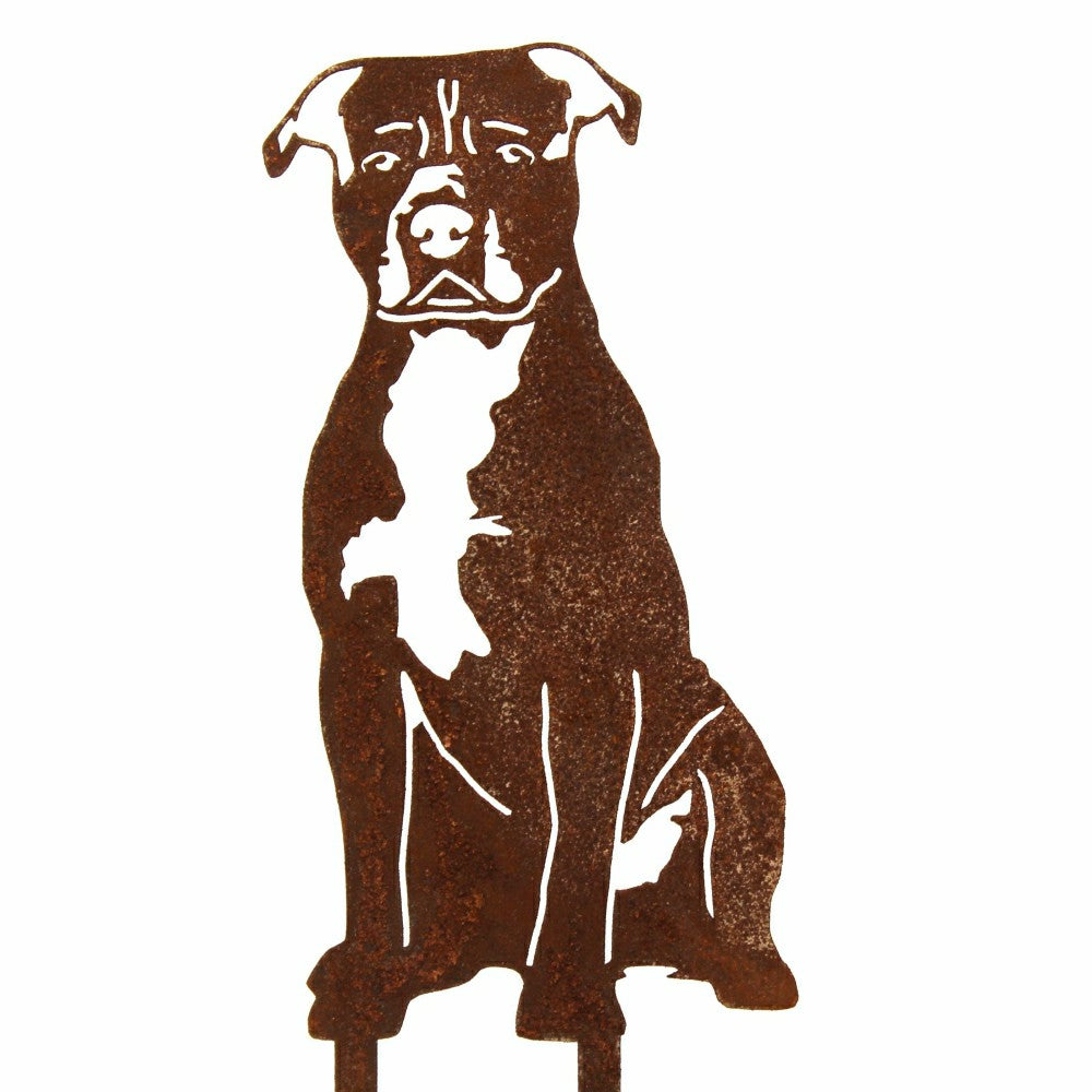 Staffordshire Bull Terrier Garden Stake | Plow & Hearth