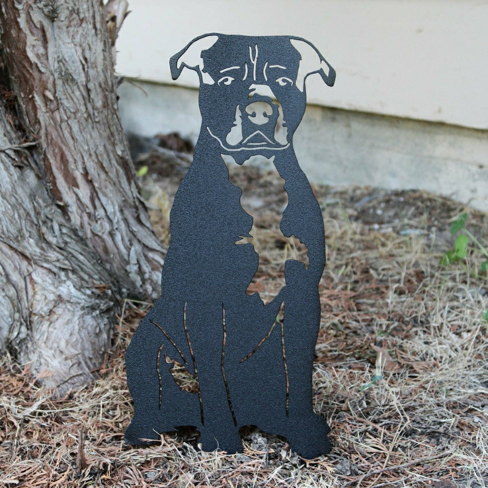 Staffordshire Bull Terrier Garden Stake | Plow & Hearth