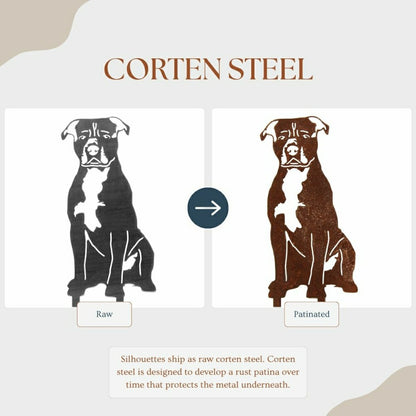 Staffordshire Bull Terrier Garden Stake | Plow & Hearth