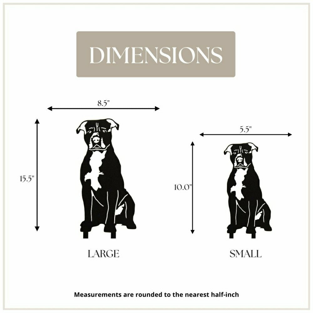 Staffordshire Bull Terrier Garden Stake | Plow & Hearth