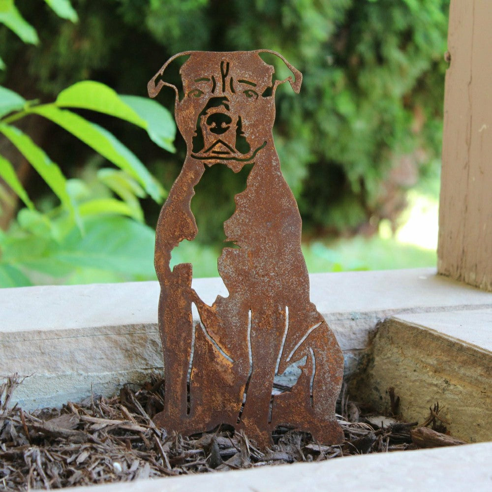 Staffordshire Bull Terrier Garden Stake | Plow & Hearth