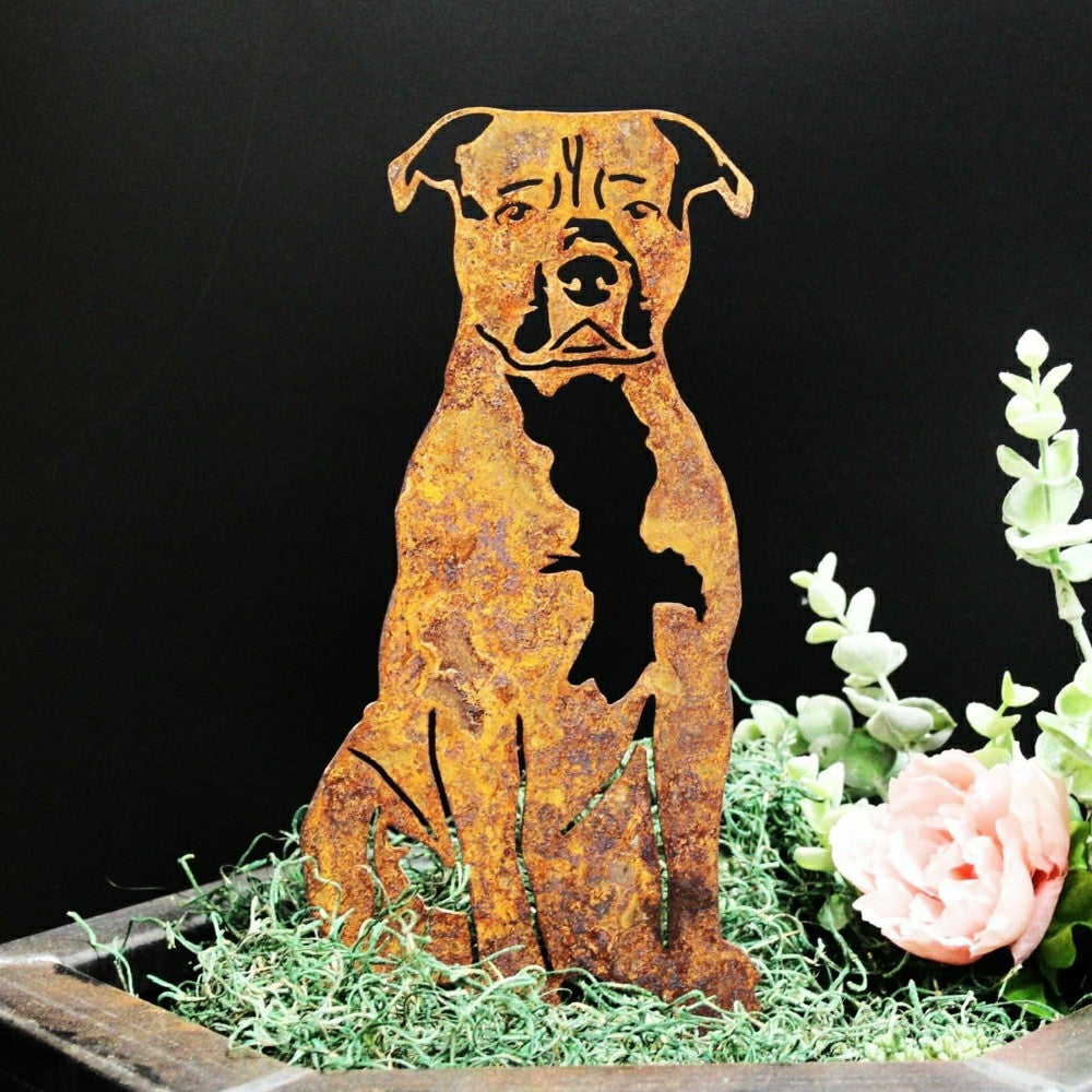 Staffordshire Bull Terrier Garden Stake | Plow & Hearth