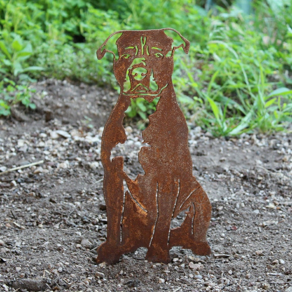 Staffordshire Bull Terrier Garden Stake | Plow & Hearth